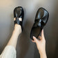 👣Flache Pantoletten im Ausgeschnittenes Design