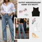 🔥Jeans mit Strassbesatz und geradem Bein