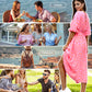 🏖️Summer Cooler Deal: 57% OFF!!! 🎀Damen V-Ausschnitt bedrucktes Kleid