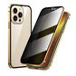 Magnetische iPhone-Hülle mit Sichtschutzglas und Metallrahmen