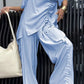 Zweiteiliger Damenanzug mit Rundhals-T-Shirt und Hose