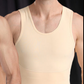 Herren Slimming Brustunterhemd Weste mit Bauchkontrolle
