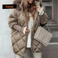 ❄️Winterschlussverkauf❄️Damen Midi-Parka mit Strickärmeln