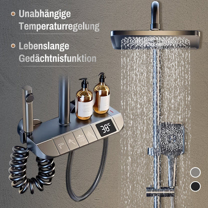 🔥 Mid-Year Sale – 50 % Rabatt! 🔧🚿 Intelligente drucksteigernde Thermostat-Brausegarnitur mit Digitalanzeige 💦✨