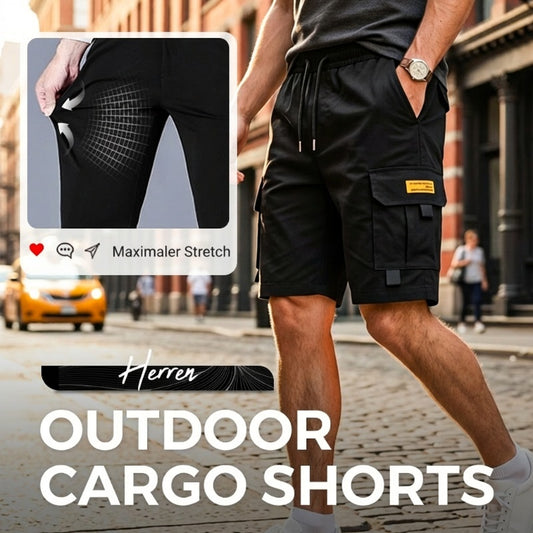 🌞Frühlingserwachen: 50% Rabatt!✨Herren Lässige Cargo-Shorts mit Kordelzug – Praktische Multifunktionstaschen, Verstärkte Nähte & Lockere Passform