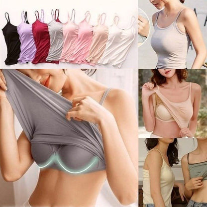 ❤️Locker sitzendes Tanktop mit integriertem BH