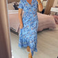 💃 49% Rabatt🔥 Kuscheliges Blumenkleid Mit V-Ausschnitt🌷