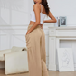 💃 50% Rabatt🔥Freizeithose aus Leinen mit weitem Bein für Damen👖