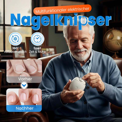 💅 KAUF 2 ERHALT 3! ✨ UNIVERSALER NAGELSCHLEIFER - 6 Schärfstufen & Auto-Stopp, Sicher und Leise für Professionelle Maniküre zu Hause 👨‍👩‍👧‍👦🔧