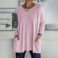 🌸👚50% Rabatt ✨Neues langärmeliges Baumwoll-T-Shirt mit lässiger Tasche