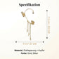 💕💕Schlichte Ohrclips mit Schmetterlings- und Blumenmotiv & Quasten – Elegant & bequem, ohne Ohrloch 🌸🦋