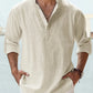 Herren Baumwollwäsche lässig Langarm Shirt