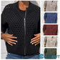 🔥2025 HOT SALE🔥Lässige Damen Strickjacke mit Reißverschluss und hohlem Design👗