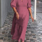 💞Einfarbiges Kleid aus Baumwollleinen