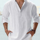 Herren Baumwollwäsche lässig Langarm Shirt