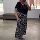 Lässiges Patchwork-Kleid für Frauen