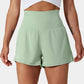✨️  2025 Hot Sale 49% OFF 🥰  2-in-1 Yoga Shorts mit hoher Taille und Seitentaschen