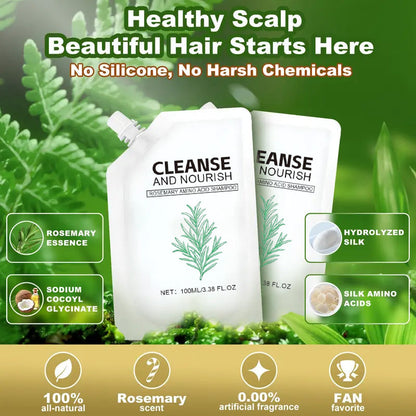 Erfrischende, glatte und glänzende Haarshampoo