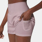 ✨️  2025 Hot Sale 49% OFF 🥰  2-in-1 Yoga Shorts mit hoher Taille und Seitentaschen