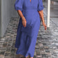 💞Einfarbiges Kleid aus Baumwollleinen