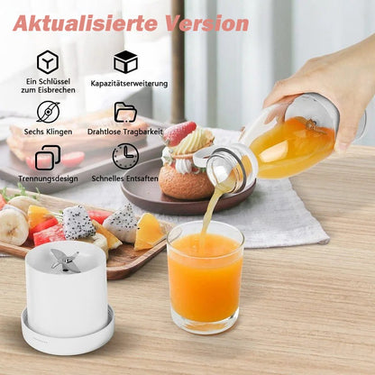 🍊 50% RABATT! 🥤✨ Bestseller Tragbarer Entsafter – Frischer Saft | Früchte, Shakes & mehr🍓