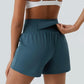 ✨️  2025 Hot Sale 49% OFF 🥰  2-in-1 Yoga Shorts mit hoher Taille und Seitentaschen