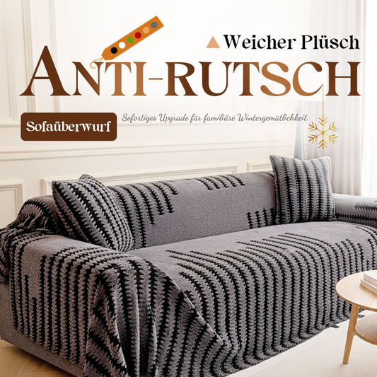 🛋️Plüsch Sofaüberwurf 2025 – Dicke, rutschfeste Sofadecke für gemütliche Herbst- und Wintertage