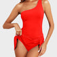 ⛱️⛱️ Letzter Verkaufstag 50% RABATT 🔥 Einteiliger Badeanzug mit Rock und One-Shoulder-Design