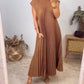 💞Was soll ich morgen anziehen?💞Ärmelloses, schlichtes, plissiertes, elegantes Kleid💞