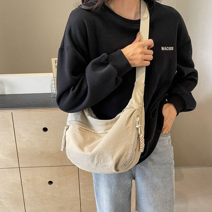 🩷Heiße Verkäufe 50% RABATT🩷Designer Direktverkauf👜Damen Mode einfarbig Nylon Crossbody Hobo Tasche