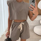🌸New Arrival 50%OFF💖 Women's Casual Cropped Top & Full-Length Pants Set