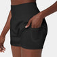 ✨️  2025 Hot Sale 49% OFF 🥰  2-in-1 Yoga Shorts mit hoher Taille und Seitentaschen