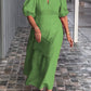 💞Einfarbiges Kleid aus Baumwollleinen