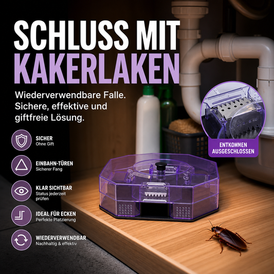 🥳HEISSER SALE 2026🥳💞50.000+ VERKAUFT!❤️🚫 Wiederverwendbare Kakerlakenfalle