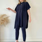 ✨Beliebtes Produkt✨Zweiteiliges Set aus Stretch-Strick für Damen (Oberteil + Hose)