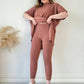 ✨Beliebtes Produkt✨Zweiteiliges Set aus Stretch-Strick für Damen (Oberteil + Hose)