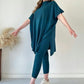 ✨Beliebtes Produkt✨Zweiteiliges Set aus Stretch-Strick für Damen (Oberteil + Hose)