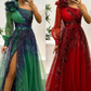 Damen modisches bedrucktes Kleid mit schräger Schulter aus Mesh