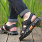 🔥50% RABATT🔥Hochwertige Freizeitsandalen aus Leder für Herren 【Rutschfest, Fußmassage】