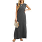 💞Was soll ich morgen anziehen?💥Damen Lockeres, Geteiltes, Faltenfreies Langarmkleid