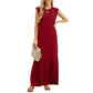 💞Was soll ich morgen anziehen?💥Damen Lockeres, Geteiltes, Faltenfreies Langarmkleid