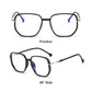 Ideales Geschenk - 🎁Modische HD Anti-Blulicht-Brille mit großem Rahmen für Damen✨