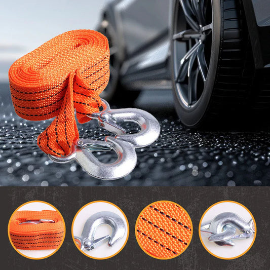 3-Ton Tow Rope with U-Shackle Hooks