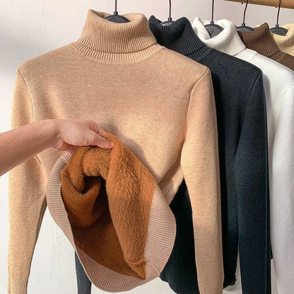 🎁Winter-Fleece-Shirt mit dickem Strickboden