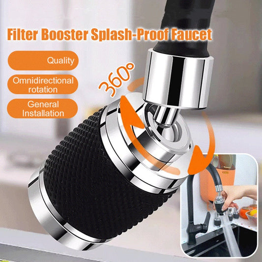 🔥Um 360 Grad drehbarer, spritzwassergeschützter Wasserhahnbelüfter