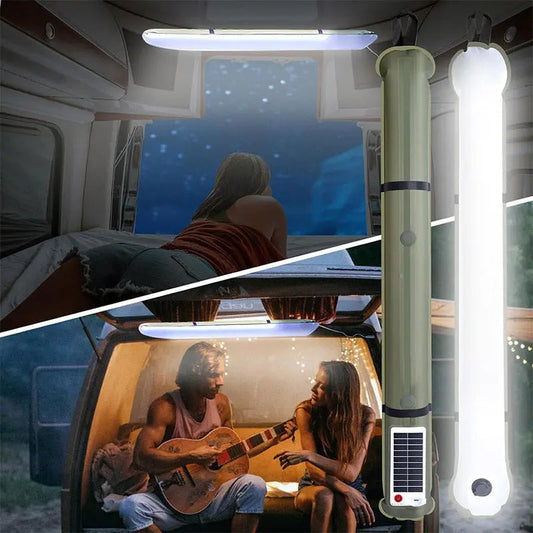 🌌 2026 Hit Produkte! 💡SOLAR/USB-CAMPINGLEUCHTE MIT MAGNETEN – IP66 Wasserdicht, 125g Leicht, Helle LED für Zelt & Notfall