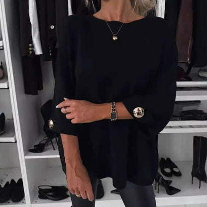 👚HEISSER VERKAUF 50%  - Klassisches, einfarbiges Strickoberteil für Damen