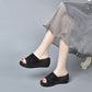 2025 Neues Design🌸👠Glänzende Sandalen mit Keilabsatz für Damen