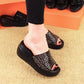 2025 Neues Design🌸👠Glänzende Sandalen mit Keilabsatz für Damen