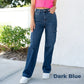 👖Maximal 50 % Rabatt!🏆High Rise Cargo Wide-Leg Stretch-Jeans für Damen